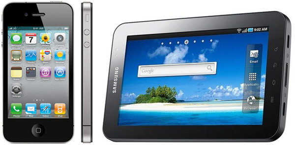 galaxytab+iphone